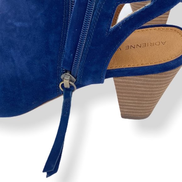 Adrienne Vittadini Phyre Suede Shootie Blueberry - Picture 8 of 15